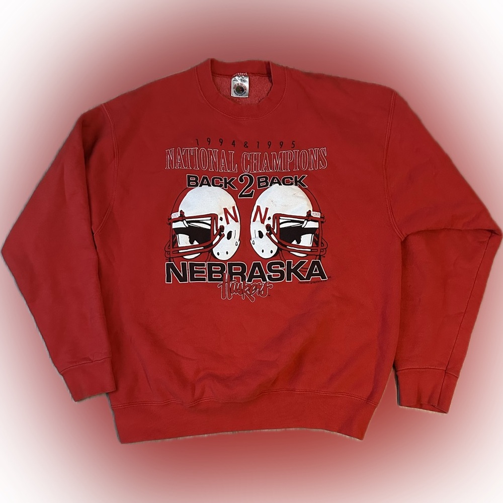 1995 Nebraska huskers crewneck